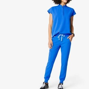 Small Figs Scrub Set - Royal Blue